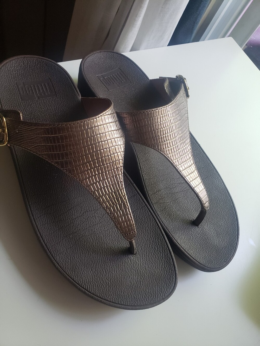Frye Dark Brown Leather Slip-On Sandal
